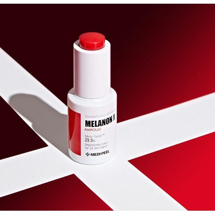 MEDIPEEL Melanon X Ampoule – 15ml  Antioxidant Brightening Serum for Dark Spots, Uneven Tone & Aging Skin MEDIPEEL Melanon X Ampoule - 15ml - Glam Global UKMEDIPEEL