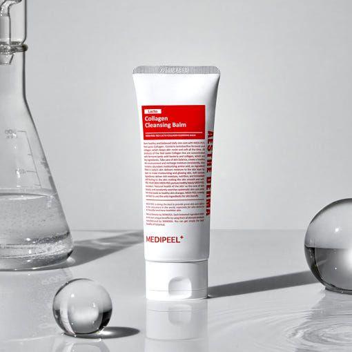 MEDIPEEL Red Lacto Collagen Cleansing Balm – 100ml  Firming & Hydrating Cleansing Balm with Collagen & Lactobacillus for Soft, Nourished Skin MEDIPEEL Red Lacto Collagen Cleansing Balm – 100ml - Glam Global UKMEDIPEEL