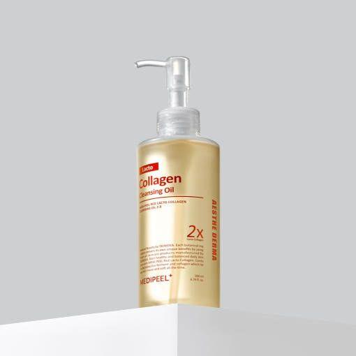 MEDIPEEL Red Lacto Collagen Cleansing Oil 2.0 – 200ml  Pore-Minimizing & Anti-Aging Oil Cleanser with Collagen for Smooth, Hydrated Skin MEDIPEEL Red Lacto Collagen Cleansing Oil 2.0 – 200ml - Glam Global UKMEDIPEEL