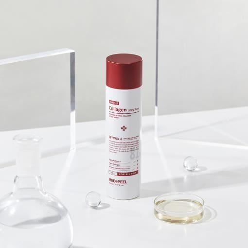 MEDIPEEL Retinol Collagen Lifting Toner – 150ml  Firming, Hydrating & Anti-Aging Toner with Retinol & Collagen MEDIPEEL Retinol Collagen Lifting Toner – 150ml - Glam Global UKMEDIPEEL
