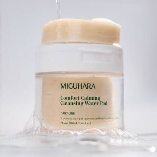 MIGUHARA Comfort Calming Cleansing Water Pad (70 Pads, 160ml) | Gentle pH-Balanced Makeup Removal & Skin Soothing MIGUHARA Comfort Calming Cleansing Water Pad 70 pads 160ml - Glam Global UKMIGUHARA