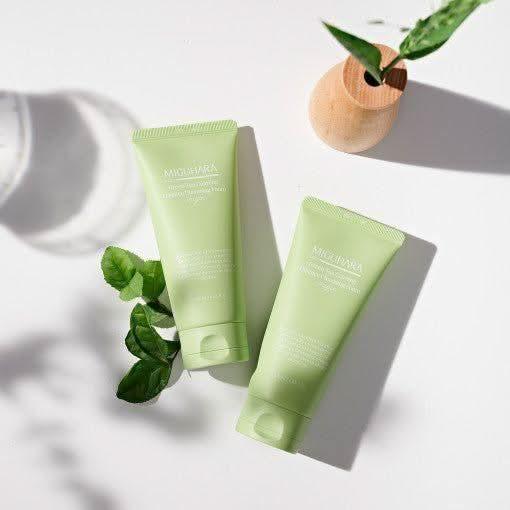 MIGUHARA Green Tea Calming Essence Cleansing Foam Origin – 120ml | Gentle, Hydrating Cleanser with Jeju Green Tea MIGUHARA Green Tea Calming Essence Cleansing Foam Origin 120ml - Glam Global UKMIGUHARA