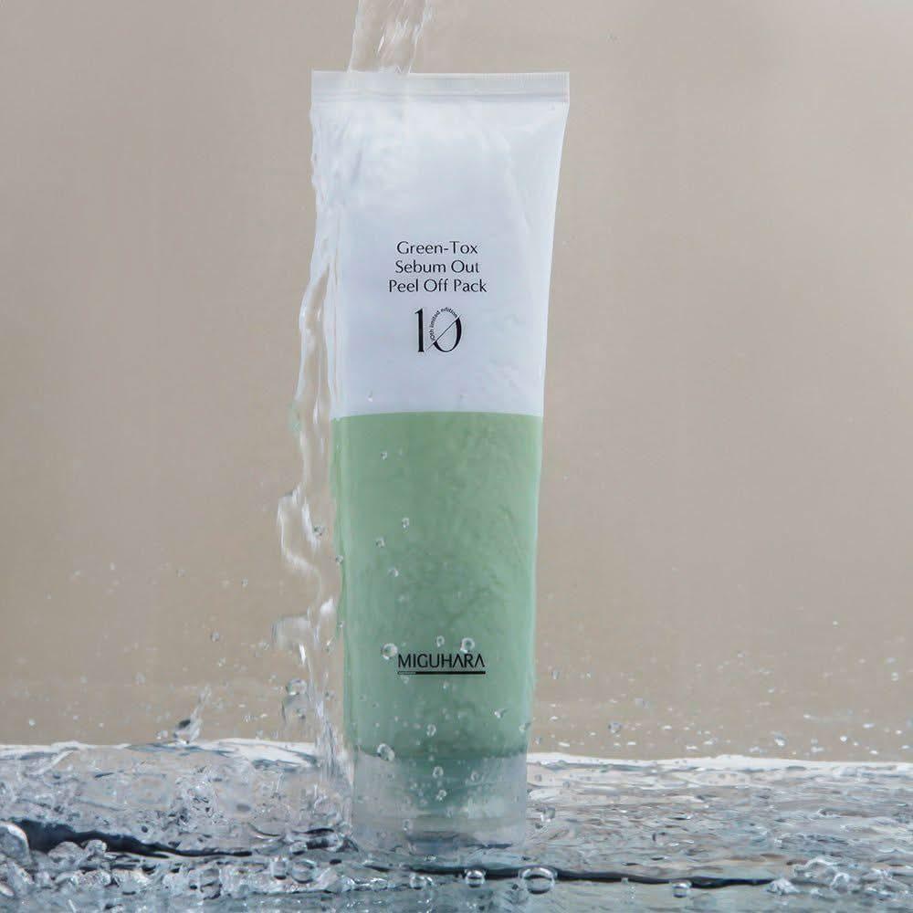 MIGUHARA Green-Tox Sebum Out Peel Off Pack – 100g | Pore-Tightening & Oil-Control with Jeju Green Tea MIGUHARA Green - Tox Sebum Out Peel Off Pack 100g - Glam Global UKMIGUHARA