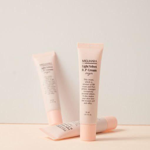 MIGUHARA Light Velvet B.P Cream Origin – 30ml | 3-in-1 Primer, Tone-Up & BB Cream MIGUHARA Light Velvet B.P Cream Origin 30ml - Glam Global UKMIGUHARA