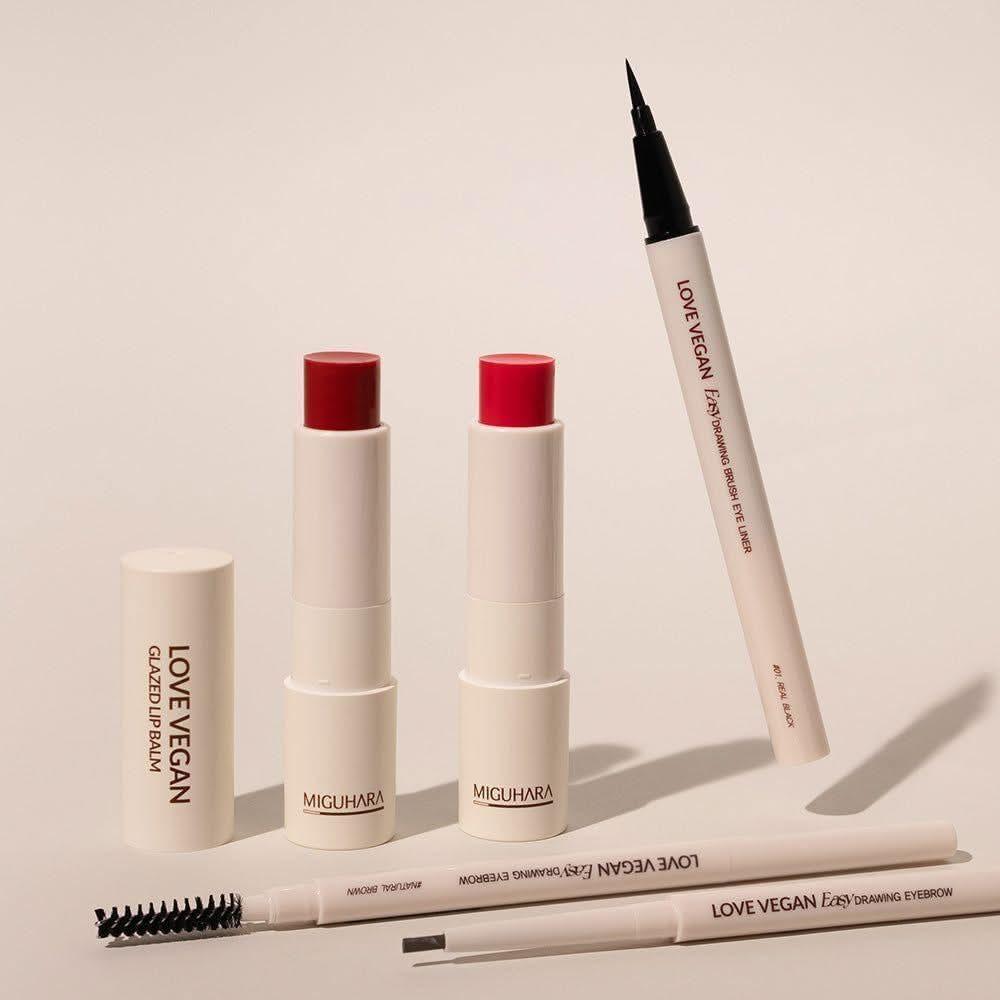 MIGUHARA Love Vegan Glazed Lip Balm – 2 Colors | Nourishing, Glossy Hydration | 4g MIGUHARA Love Vegan Glazed Lip Balm - 2 Colors 4g - Glam Global UKMIGUHARA