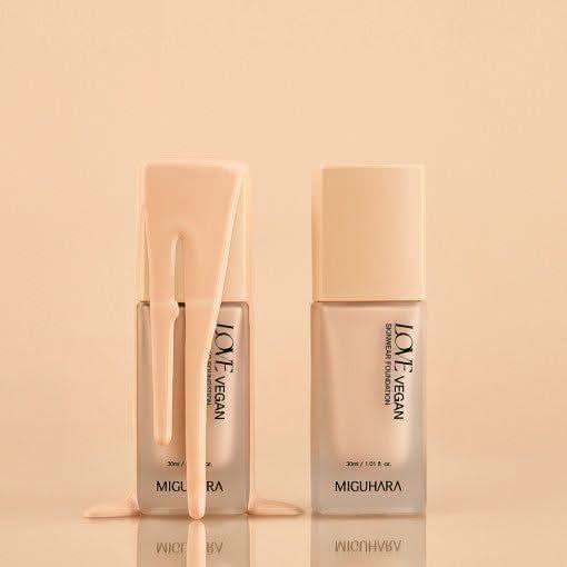 MIGUHARA Love Vegan Skinware Foundation SPF30 PA+++ – Hydrating Full Coverage Makeup | 30ml #21 MIGUHARA Love Vegan Skinware Foundation SPF30 PA+++ 30ml #21 - Glam Global UKMIGUHARA