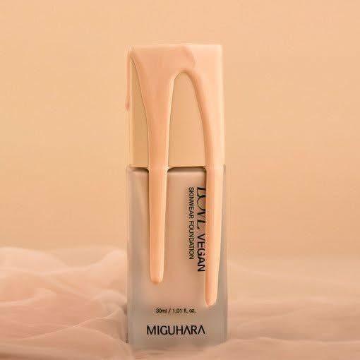 MIGUHARA Love Vegan Skinware Foundation SPF30 PA+++ – Hydrating Full Coverage Makeup | 30ml #21 MIGUHARA Love Vegan Skinware Foundation SPF30 PA+++ 30ml #21 - Glam Global UKMIGUHARA