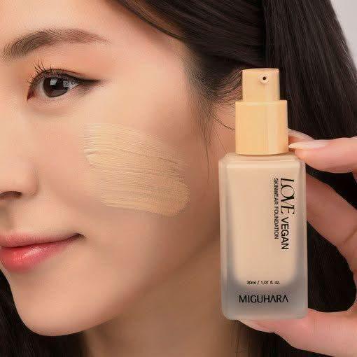 MIGUHARA Love Vegan Skinware Foundation SPF30 PA+++ – Hydrating Full Coverage Makeup | 30ml #21 MIGUHARA Love Vegan Skinware Foundation SPF30 PA+++ 30ml #21 - Glam Global UKMIGUHARA