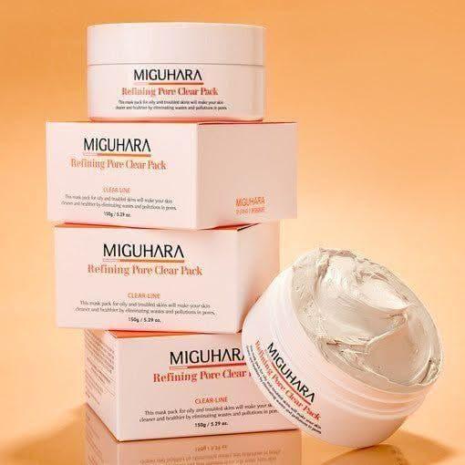 MIGUHARA Refining Pore Clear Pack – Deep Cleansing Clay Mask for Pores & Oily Skin | 150ml MIGUHARA Refining Pore Clear Pack 150ml - Glam Global UKMIGUHARA