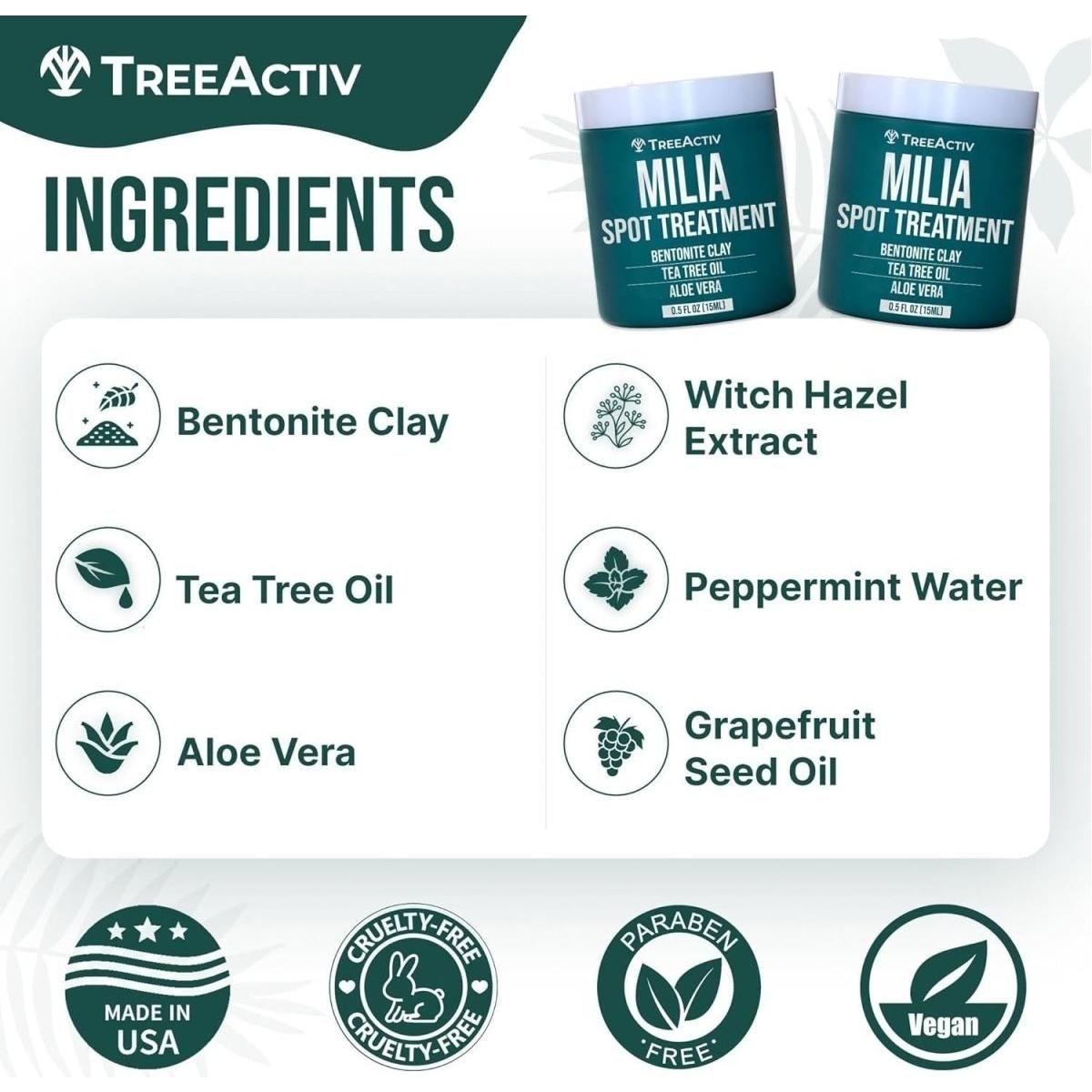 Milia & Acne Spot Treatment – 15ml | Fast-Acting Milia Removal & Skin Smoothing Solution Milia & Acne Spot Treatment 15ml - Fast - Acting Milia Removal Cream - Glam Global UKTreeActiv