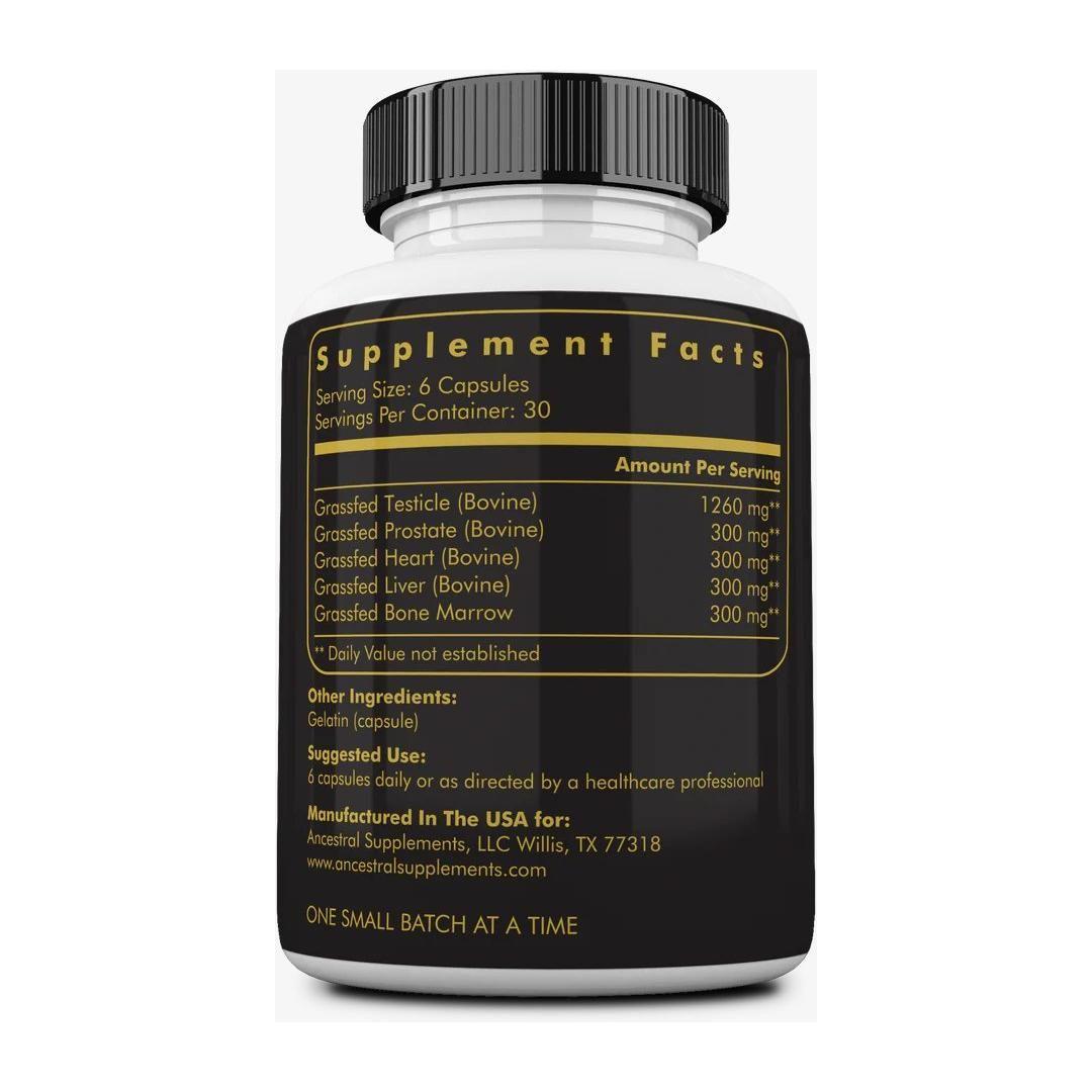 Ancestral Supplements MOFO – Male Optimization Formula – 180 Capsules | Natural Testosterone, Fertility & Vitality Support MOFO: Male Optimization Formula with Grass Fed Beef Organs - Glam Global UKAncestral Supplements