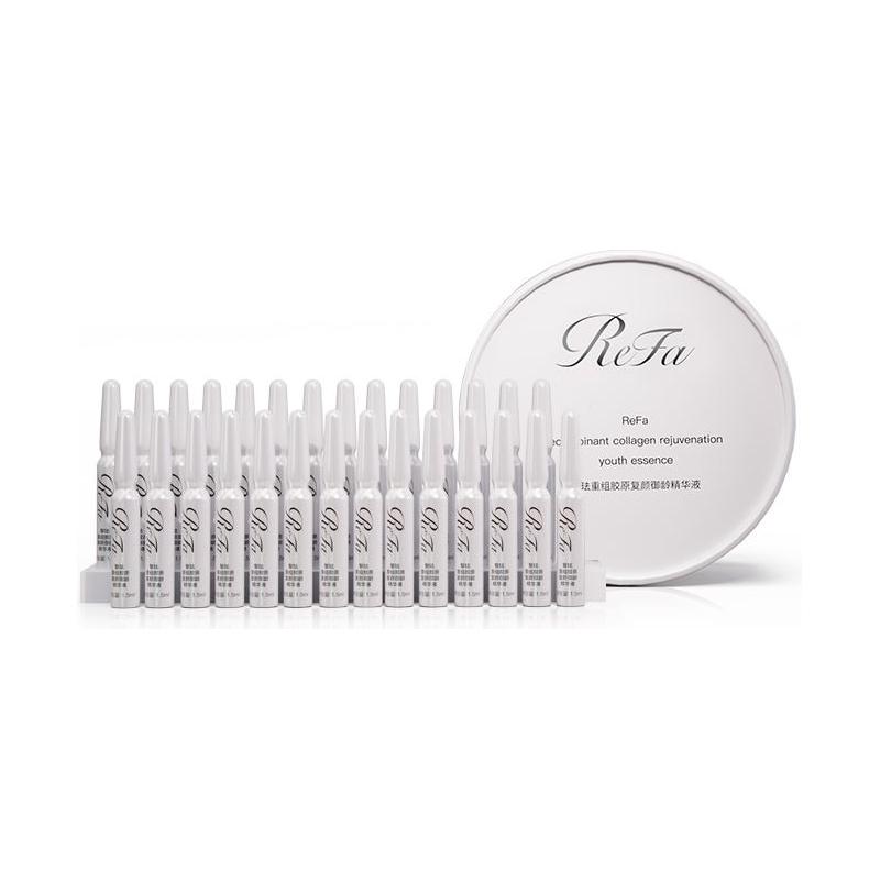 ReFa Disposable Essence Official Formula – 1.5ml x 28pcs | Collagen-Powered Anti-Aging Ampoules REFA Disposable Essence Official Formula - 1.5ml x 28 pieces/box - Glam Global UKREFA