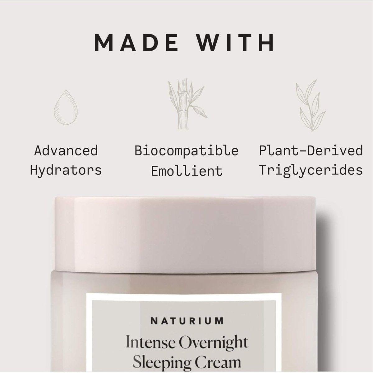 Naturium Intense Hydration Sleeping Cream – 89ml | Overnight Glow & Anti-Aging Moisture Naturium Intense Overnight Sleeping Cream 3 fl Oz - 89 ml - Glam Global UKNaturium