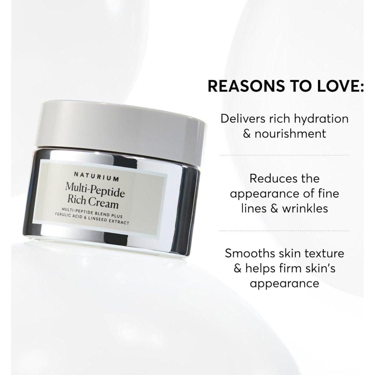 Naturium Multi-Peptide Rich Cream – 50ml | Deep Hydration & Anti-Aging Moisturiser for Radiant, Firmer Skin Naturium Multi - Peptide Rich Cream 1.7 fl oz - 50 ml - Glam Global UKNaturium