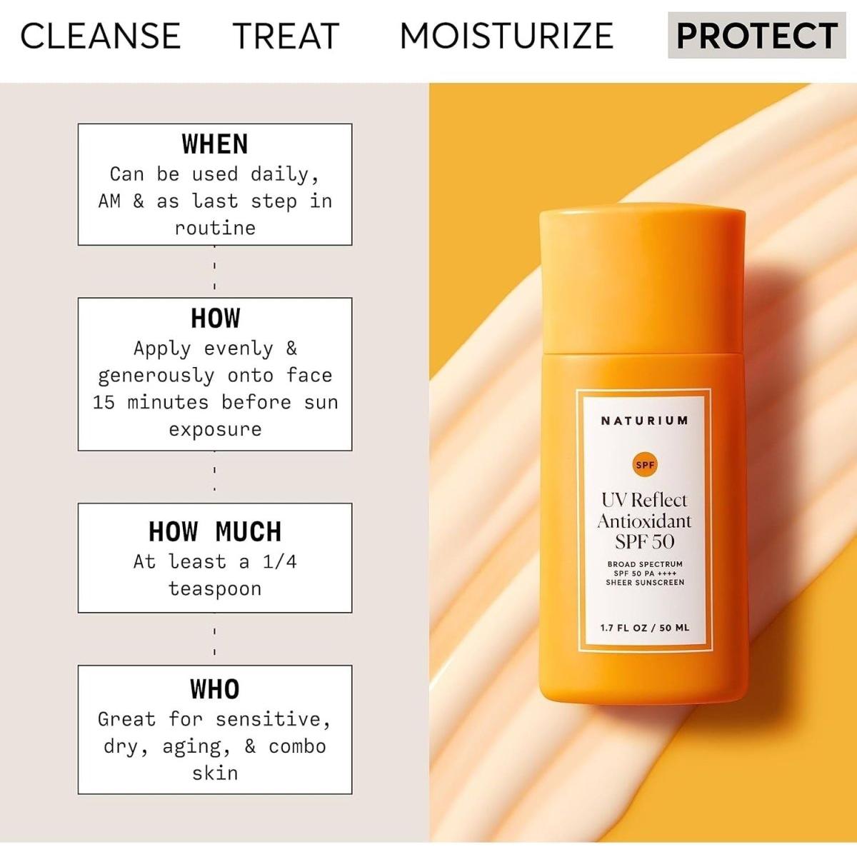 Naturium UV Reflect Antioxidant SPF 50 – 50ml | Broad Spectrum Daily Sunscreen with Antioxidants & Hydration Naturium UV Reflect Antioxidant SPF 50 1.7 fl oz - 50 ml - Glam Global UKNaturium