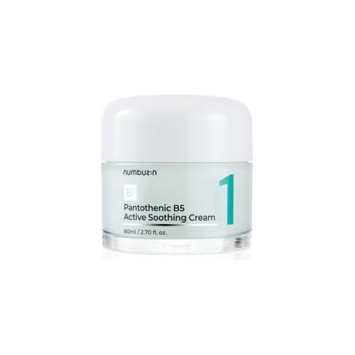 numbuzin No.1 Pantothenic B5 Active Soothing Cream – 80ml | Sebum Control & Skin Soothing Moisturiser numbuzin No.1 Pantothenic B5 Active Soothing Cream 80ml - Glam Global UKnumbuzin