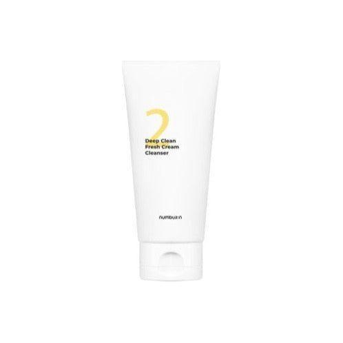 numbuzin No.2 Deep Clean Fresh Cream Cleanser – 120ml | Purifying Cream-to-Foam Cleanser for Pore & Sebum Care numbuzin No.2 Deep Clean Fresh Cream Cleanser 120ml - Glam Global UKnumbuzin