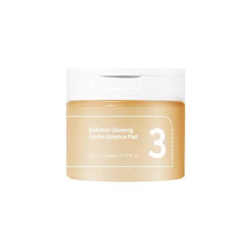 numbuzin No.3 Radiance Glowing Jumbo Essence Pad – 70 Pads | Fermented Essence for Bright, Hydrated Skin numbuzin No.3 Radiance Glowing Jumbo Essence Pad 70P - Glam Global UKnumbuzin