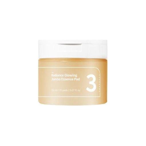 numbuzin No.3 Radiance Glowing Jumbo Essence Pad – 70 Pads | Fermented Essence for Bright, Hydrated Skin numbuzin No.3 Radiance Glowing Jumbo Essence Pad 70P - Glam Global UKnumbuzin
