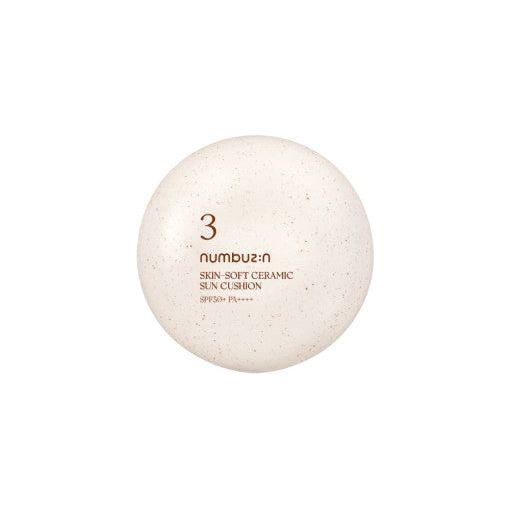 numbuzin No.3 Skin-Soft Ceramic Sun Cushion SPF50+ PA++++ – 20g | Tone-Correcting UV Protection On-the-Go numbuzin No.3 Skin - Soft Ceramic Sun Cushion SPF50+ PA++++ 20g - Glam Global UKnumbuzin