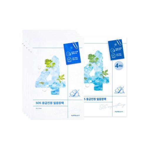 numbuzin No.4 SOS Icy Soothing Sheet Mask – 10 Sheets | Cooling Relief for Red, Overheated Skin numbuzin No.4 SOS Icy Soothing Sheet Mask 10P - Glam Global UKnumbuzin