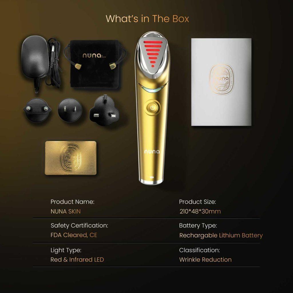 Nuna Skin Premier Rejuvenation Beauty Device | Red, Infrared & Blue Light Therapy for Wrinkles, Firmness & Glow Nuna Skin Rejuvenation Beauty Device By Premier - Glam Global UKNuna Skin