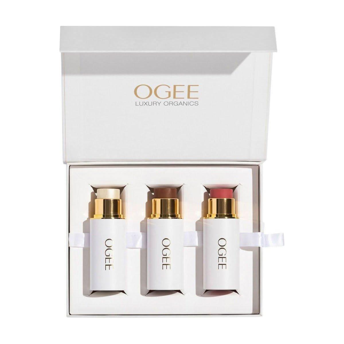 Ogee Crystal Contour Collection – 3 x 30ml | Sculpting, Brightening & Hydrating Skincare Ritual Ogee Crystal Contour Collection - Glam Global UKOgee