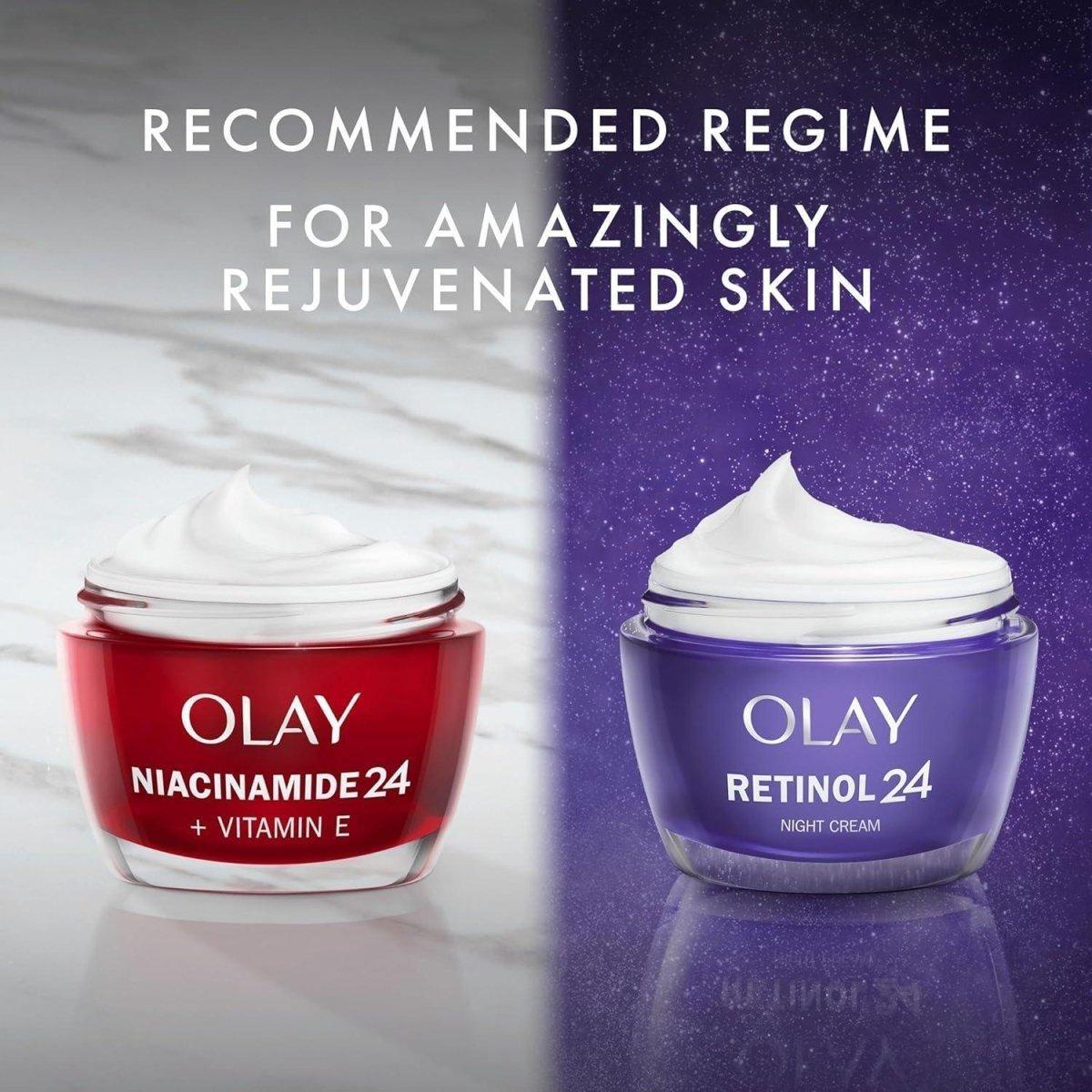 Olay Niacinamide 24 + Vitamin E Moisturiser Day Cream – 50ml | Smooth, Firm & Rejuvenate in Just 1 Day Olay Niacinamide 24 + Vitamin E Moisturiser, Day Cream - 50ml - Glam Global UKOlay