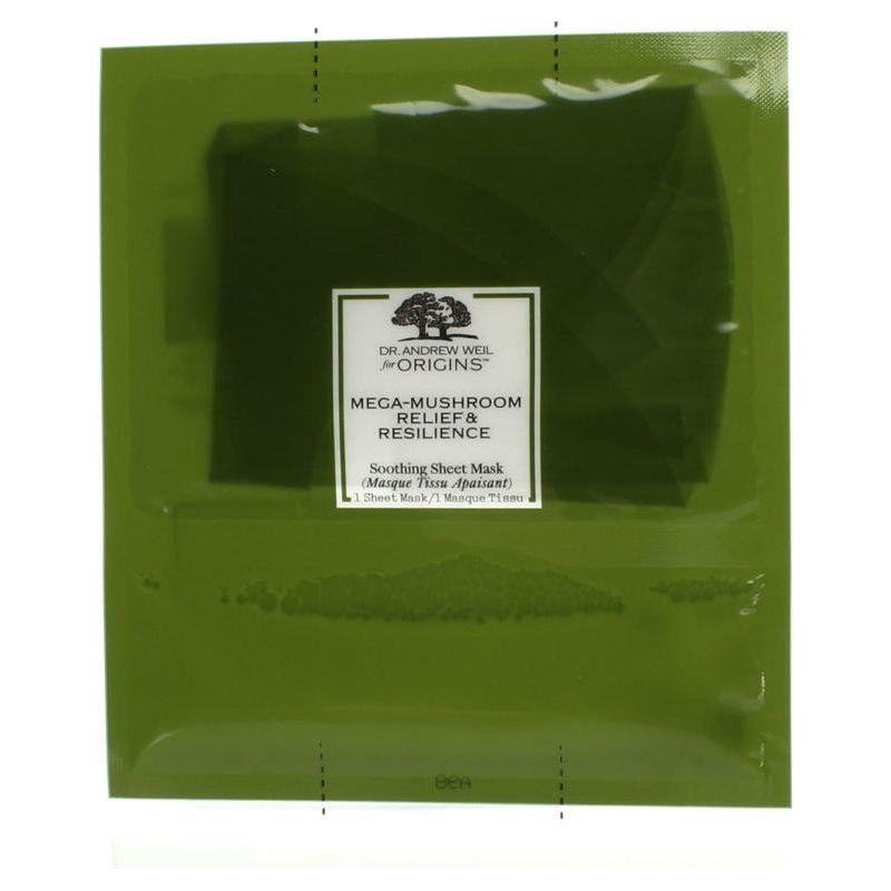 Origins Dr. Andrew Weil Mega-Mushroom Relief & Resilience Soothing Sheet Mask – x6 | Calms Redness & Strengthens Skin Barrier Origins Dr Andrew Weil Mega - Mushroom Relief & Resilience Soothing Sheet Mask x 6 - Glam Global UKOrigins