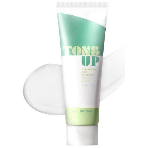 PAUL MEDISON Hyaluronic Acid No Sebum Tone Up Cream – 80ml | Instantly Brightens & Controls Oil PAUL MEDISON Hyaluronic Acid No Sebum Tone Up Cream 80ml - Glam Global UKPAUL MEDISON