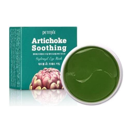 PETITFÉE Artichoke Soothing Hydrogel Eye Mask – 80g | Cooling De-Puffing Patches for Irritated, Puffy Eyes PETITFEE Artichoke Soothing Hydrogel Eye Mask 80g (60 Patches) - Glam Global UKPETITFEE