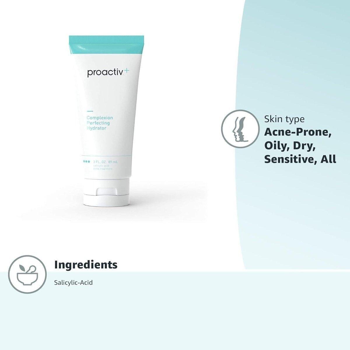 Proactiv+ Complexion Perfecting Hydrator – 89ml | 90-Day Supply of Acne-Fighting, Skin-Brightening Moisturiser Proactiv+ Complexion Perfecting Hydrator - 90 Day Supply (89ml) - Glam Global UKProactiv
