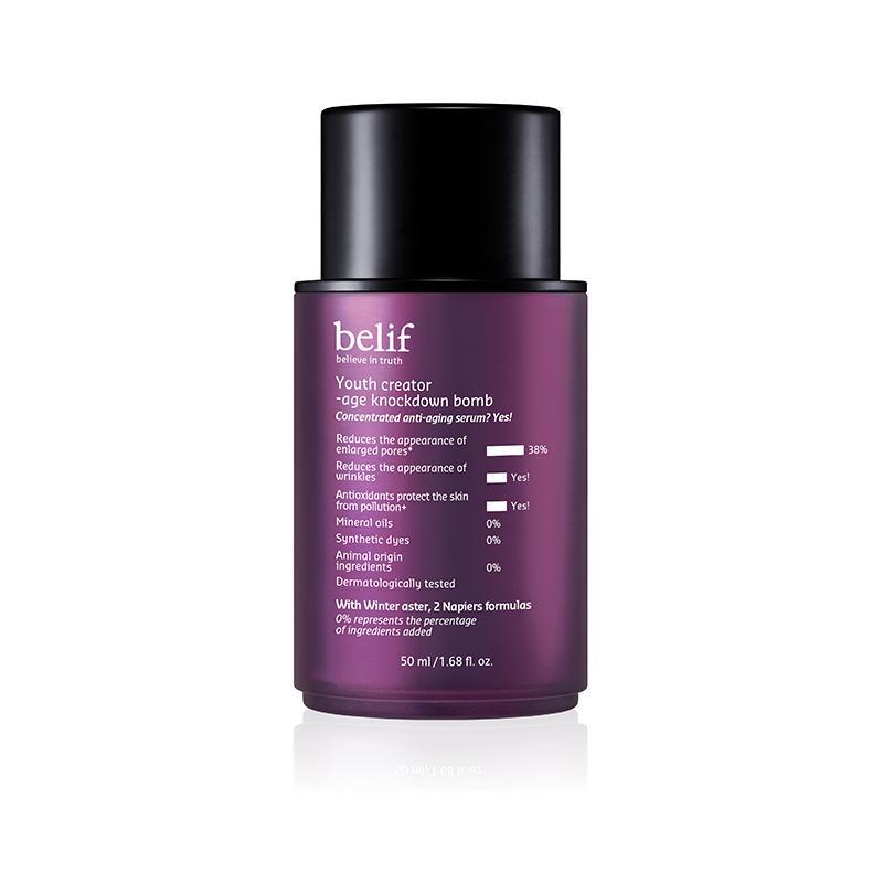 belif Youth Creator – Age Knockdown Bomb – 50ml | Pore-Tightening & Wrinkle-Reducing Antioxidant Serum Product image