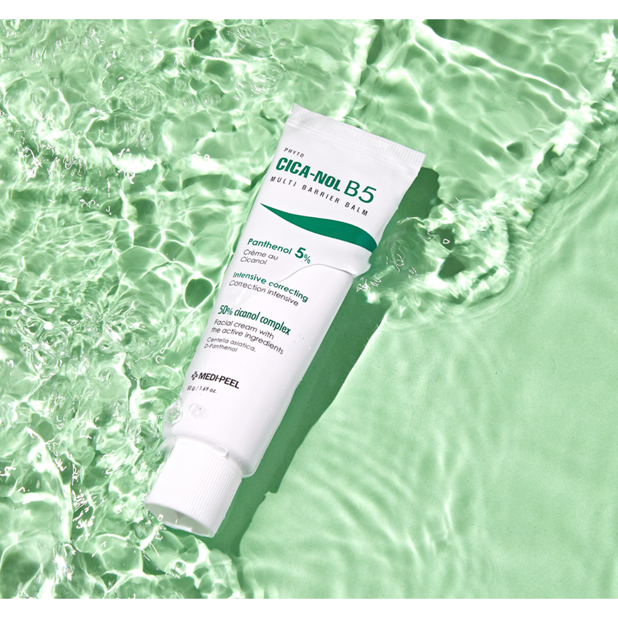 MEDIPEEL PHYTO CICA-NOL B5 Repair Cream – 50g  Soothing & Barrier-Repair Cream with 5% Panthenol & Enhanced Cica-Nol Complex MEDIPEEL PHYTO CICA - NOL B5 Repair Cream – 50g - Glam Global UKMEDIPEEL