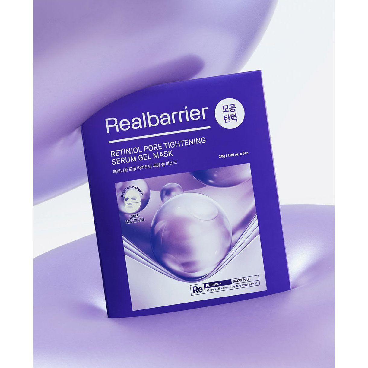Real Barrier Retinol Pore Tightening Serum Gel Mask – 30g (5 Sheets) | Pore-Refining & Skin-Smoothing Gel Treatment Real Barrier Retinol Pore Tightening Serum Gel Mask – 30g (5 Sheets) | Pore-Refining & Skin-Smoothing Gel Treatment