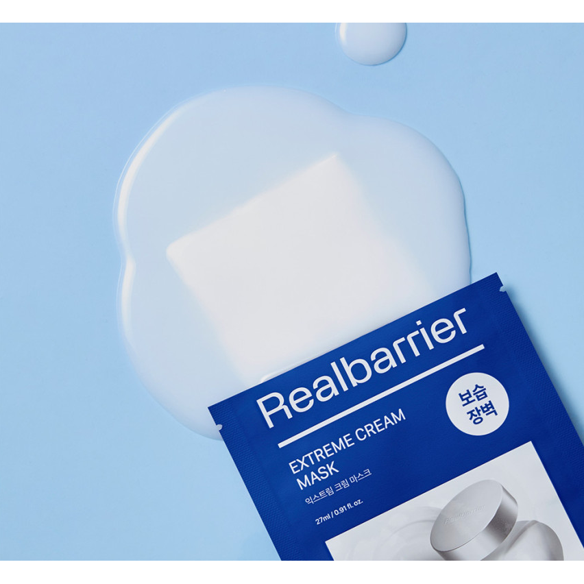 Real Barrier Extreme Cream Mask Sheet 27ml x 10 Count | Intensive Hydration & Barrier Repair Product image