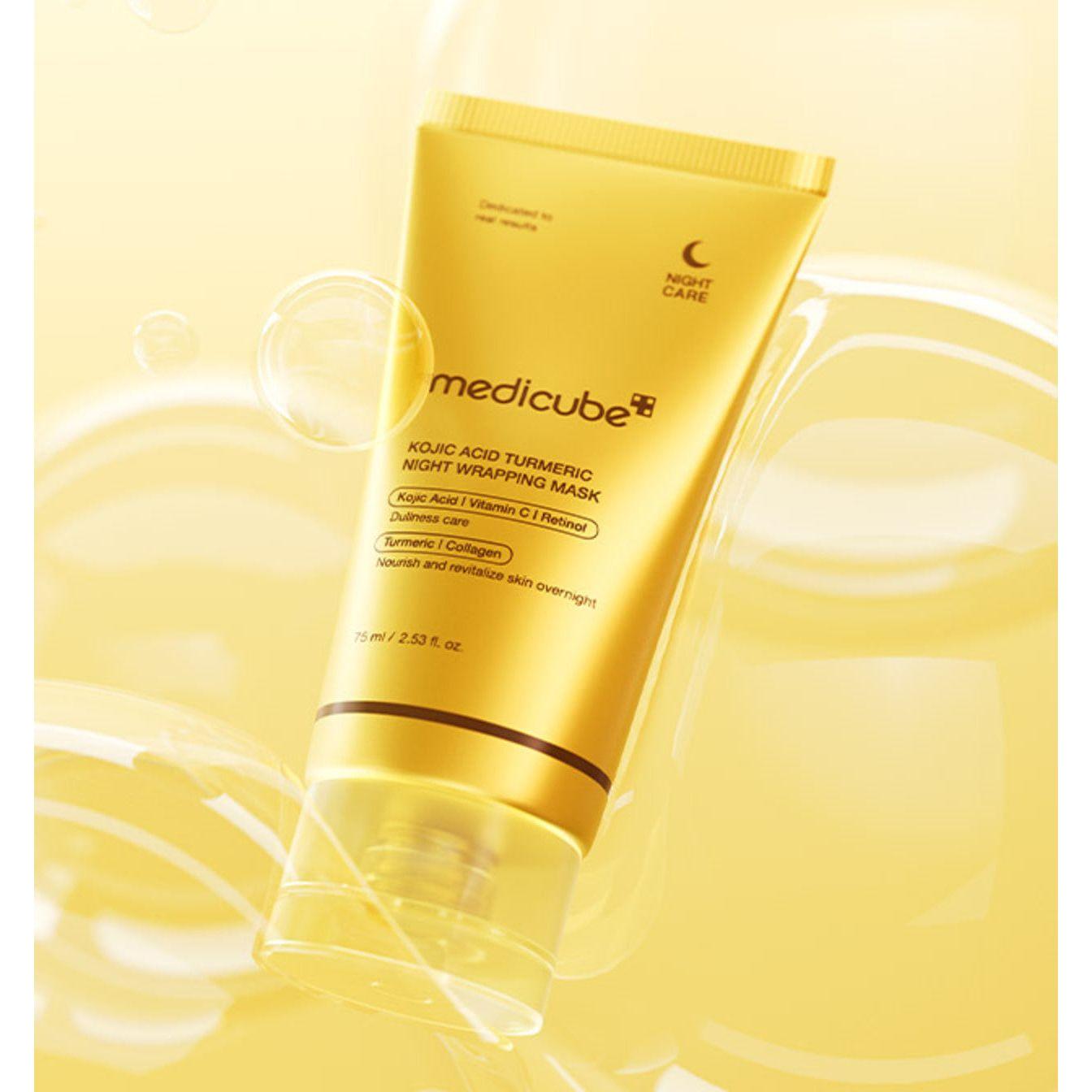 medicube Kojic Acid Turmeric Night Wrapping Mask 75ml | Brightening & Skin Renewal Product image