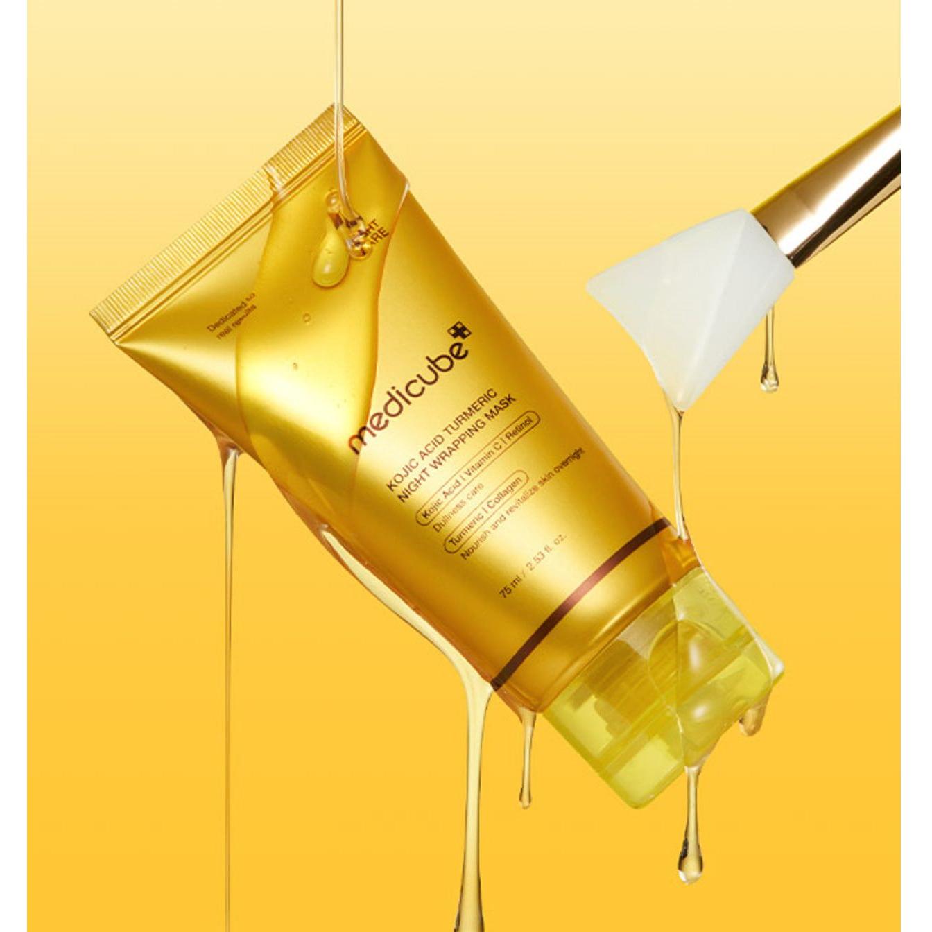 medicube Kojic Acid Turmeric Night Wrapping Mask 75ml | Brightening & Skin Renewal Product image
