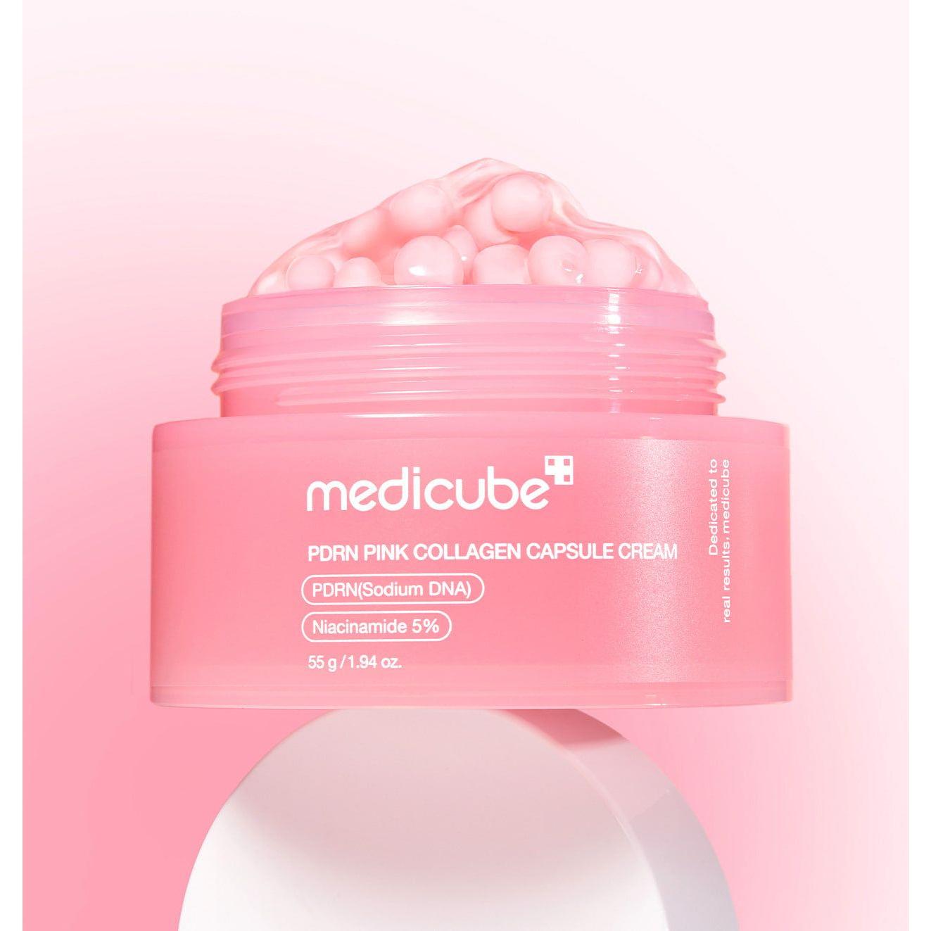 medicube Salmon PDRN Pink Collagen Capsule Cream 55ml | Deep Hydration & Firming Moisturizer Product image