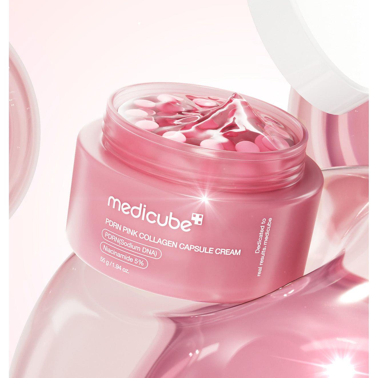 medicube Salmon PDRN Pink Collagen Capsule Cream 55ml | Deep Hydration & Firming Moisturizer Product image