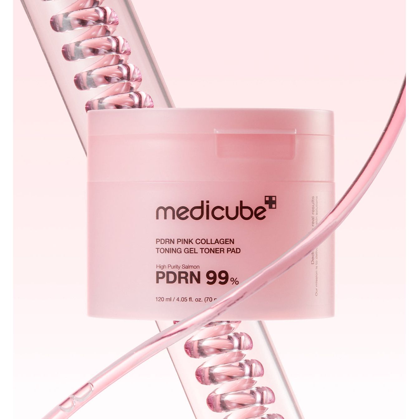 medicube PDRN Pink Collagen Gel Toner Pad 120ml (70 Pads) | Hydrating & Skin-Firming Toner Pads Product image