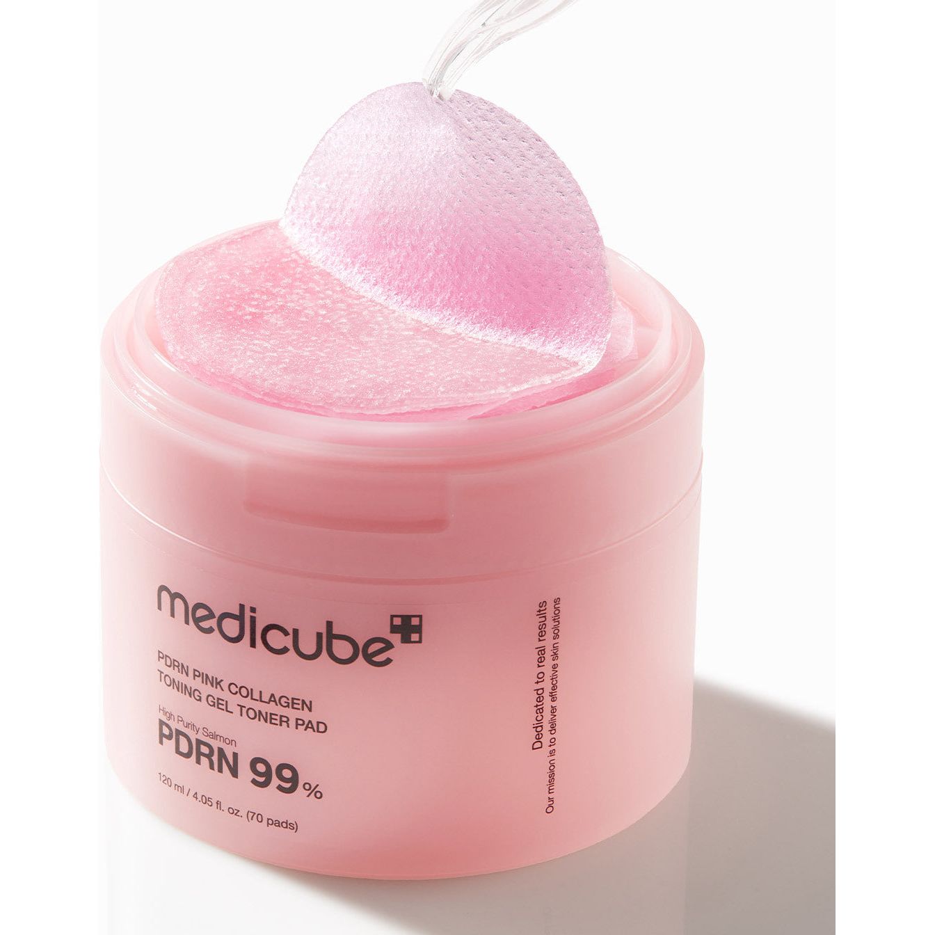 medicube PDRN Pink Collagen Gel Toner Pad 120ml (70 Pads) | Hydrating & Skin-Firming Toner Pads Product image