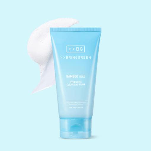 BRINGGREEN Bamboo Hyalu Hydrating Cleansing Foam – 120ml | pH-Balanced Deep Hydration & Gentle Cleanser Product image