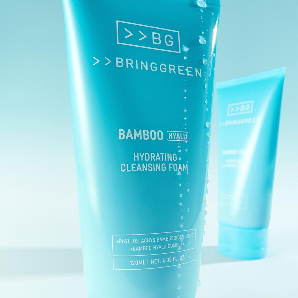 BRINGGREEN Bamboo Hyalu Hydrating Cleansing Foam – 120ml | pH-Balanced Deep Hydration & Gentle Cleanser Product image