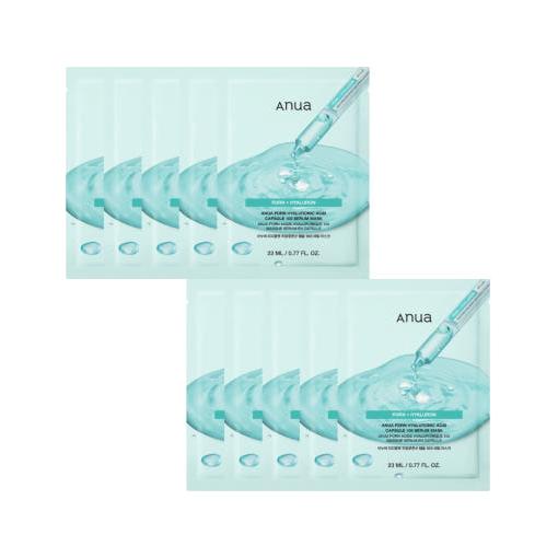 Anua PDRN Hyaluronic Acid Capsule 100 Serum Mask – 23ml x 10 Sheets | Intense Hydration & Skin Renewal Product image
