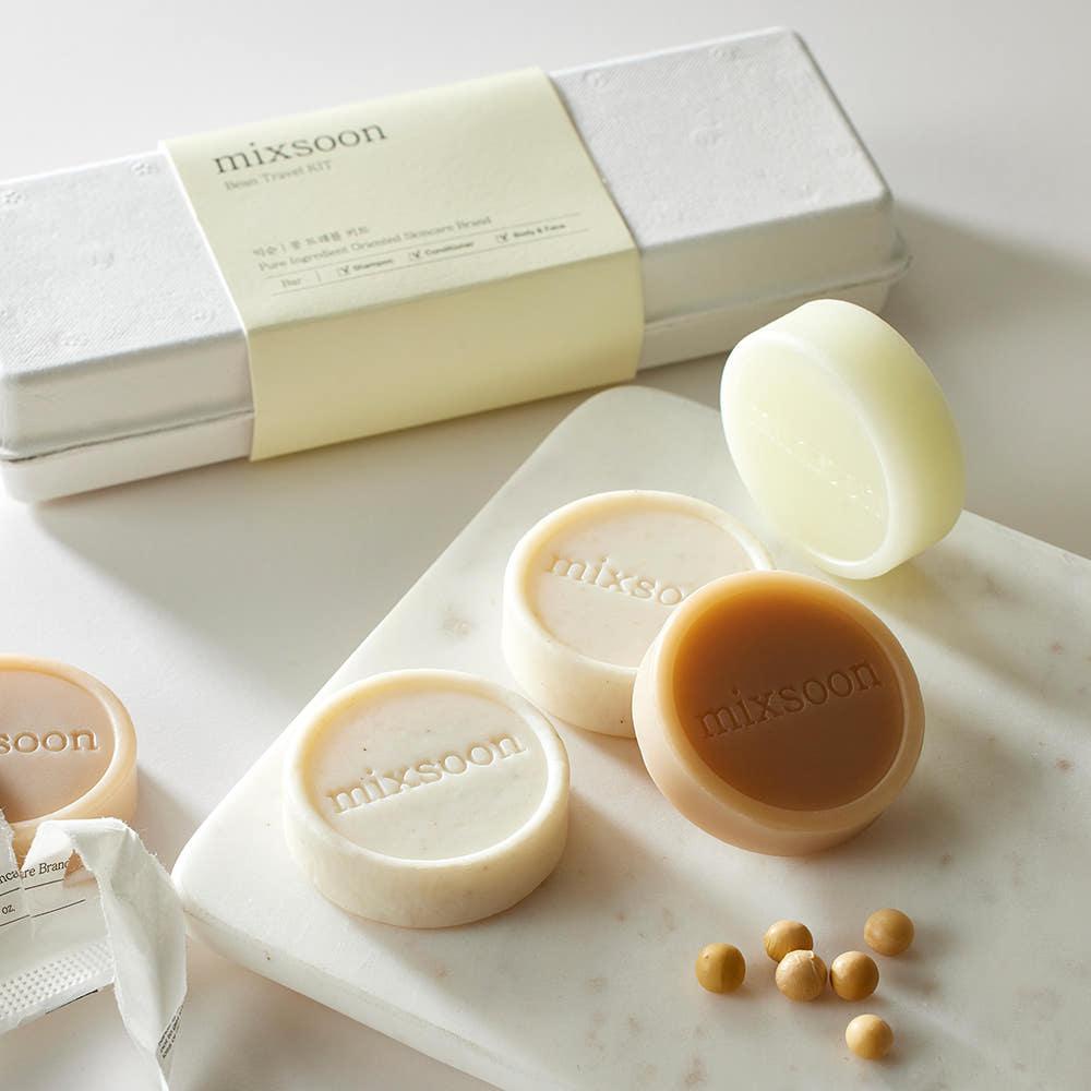 mixsoon Bean Travel Kit – 75g (25g x 3ea) | All-in-One Skin, Hair & Body Care Set Product image