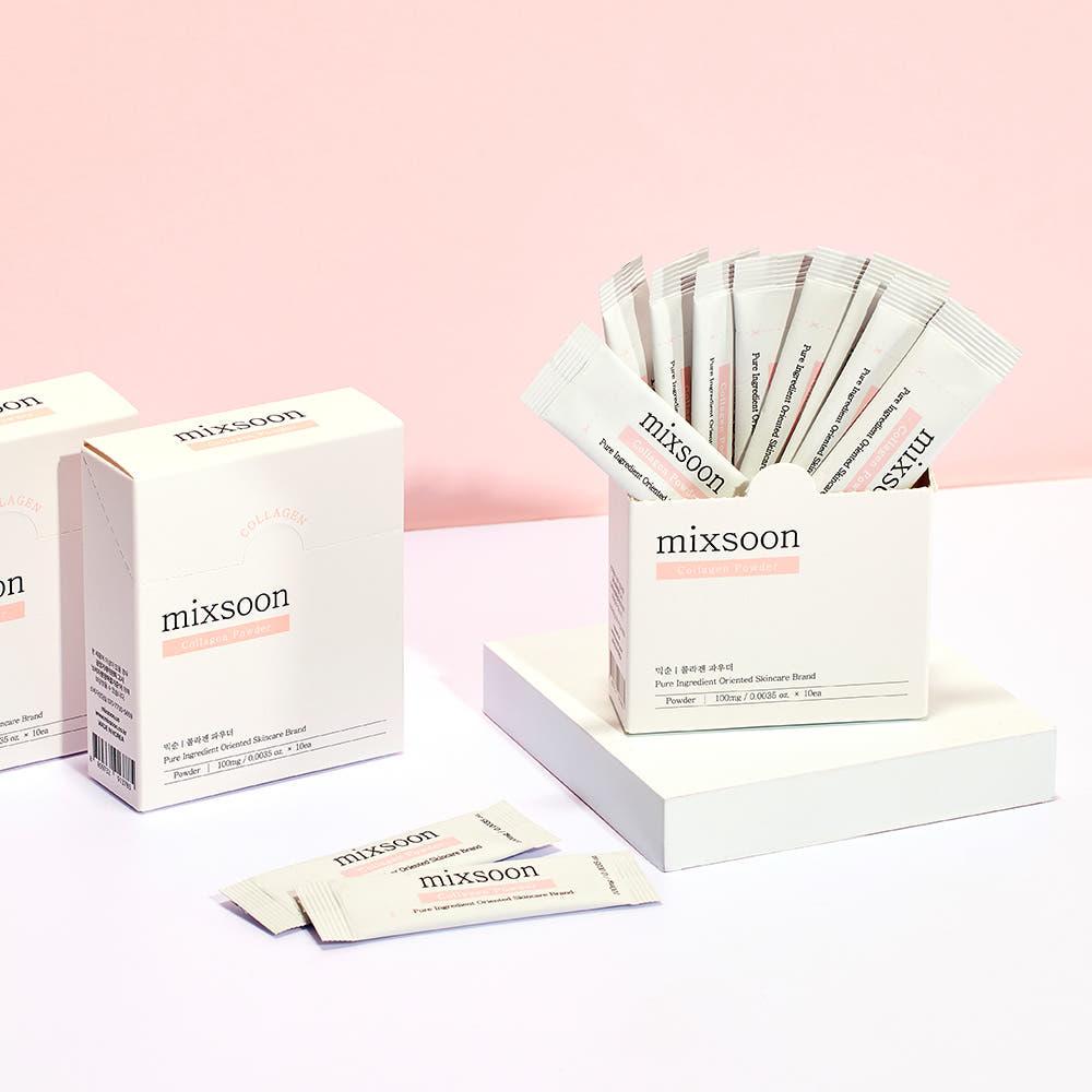 mixsoon Collagen Powder – 100mg x 10ea | 100% Pure Low-Molecular Collagen for Firm, Radiant Skin Product image