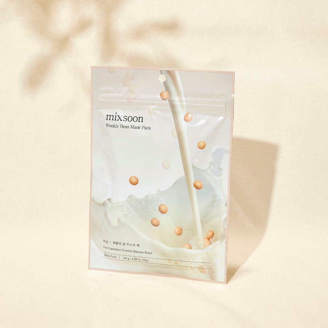 Mixsoon Weekly Bean Mask Pack – 130g (7 Sheets) | Hydrating & Purifying Skincare Product image