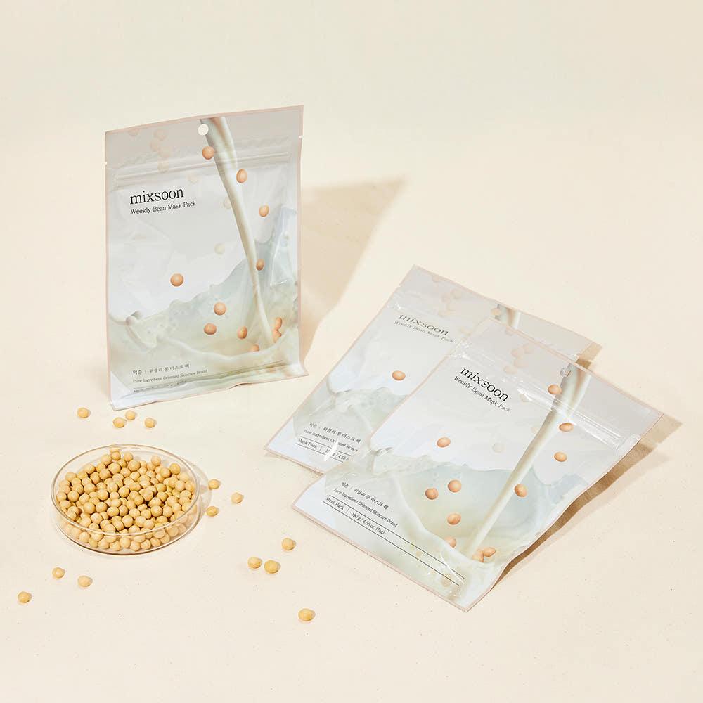 Mixsoon Weekly Bean Mask Pack – 130g (7 Sheets) | Hydrating & Purifying Skincare Product image