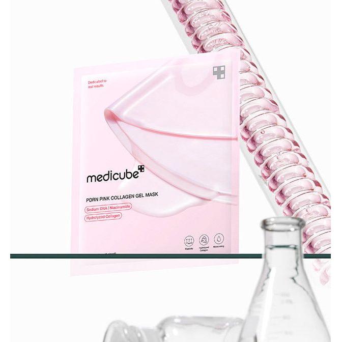 medicube PDRN Pink Collagen Gel Mask – 28g x 10 Count | Lifting & Hydrating Face Mask with Salmon PDRN & Collagen Product image